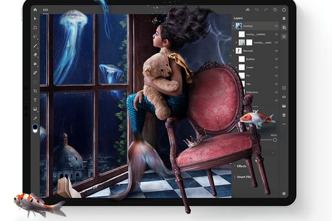 Adobe released a complete version of Photoshop for iPad