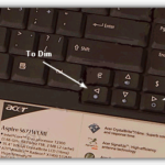 2 How to dim or increase the brightness of the laptop or the LCD screen of the laptop