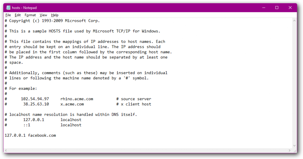chặn các trang web chỉnh sửa các file hosts Windows