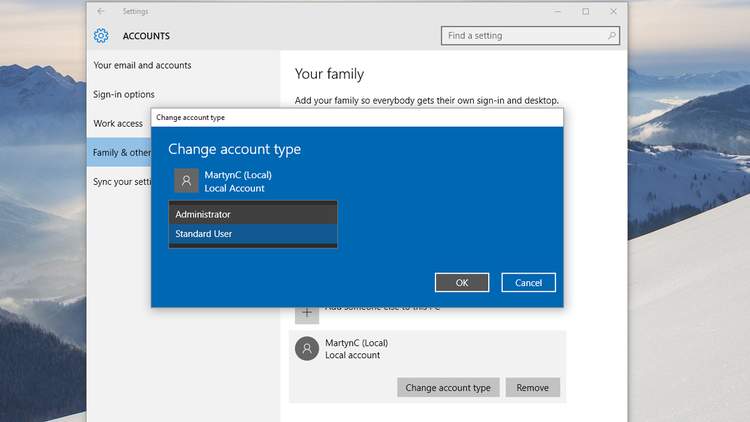Windows 10 Local Accounts