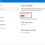 How to enable and use Game Mode in Windows 10