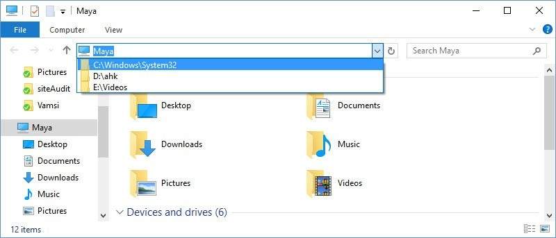 Cách Xóa Lịch sử thanh địa chỉ của Windows Explorer trong Windows