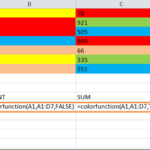 Count or Add cells in Excel based on background color
