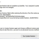 Fix: Error 0x80070091 "unknown error in system recovery"