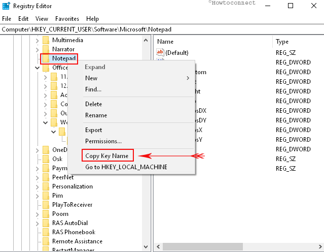 Cách Copy đường dẫn Registry Editor trong Windows 10 - H2