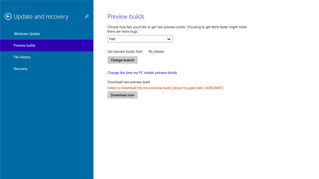 Khắc phục: Lỗi 0x80246017 Khi Tải xuống bản xem trước Windows 10