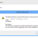 Fix error 0xC004F061 on Windows 10, 8, 7 & Vista