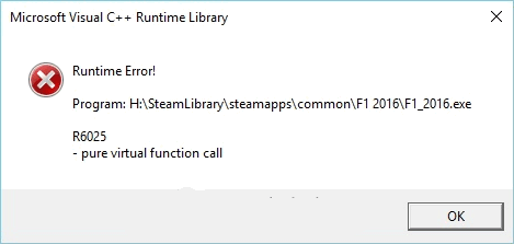 Fix Microsoft Visual C Runtime Library Error Runtime Error R6025 Badawave