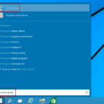 How to quickly open Control Panel in Windows 10