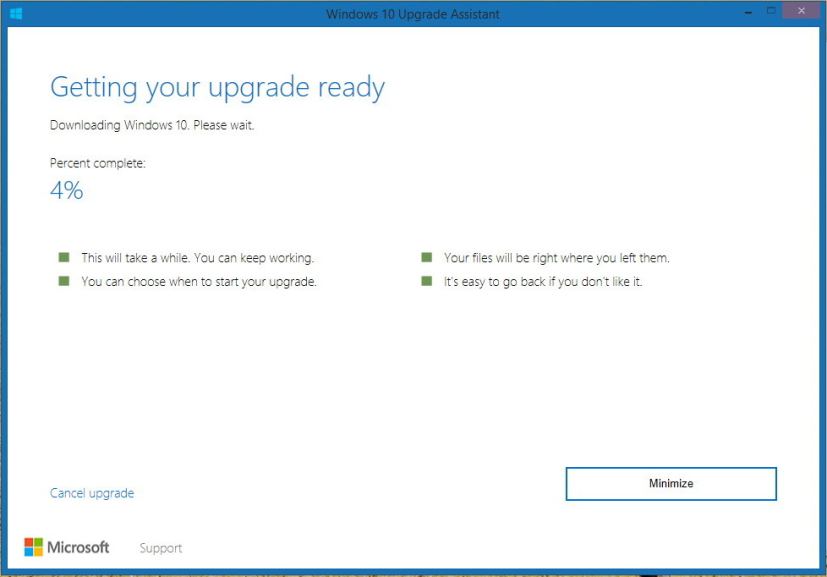 Suwe dụng Assistive Technologies nâng cấp Windows 10 miễn phí