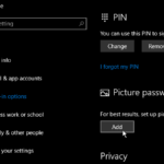 Change Windows 10 Sign In with Picture Password or PIN