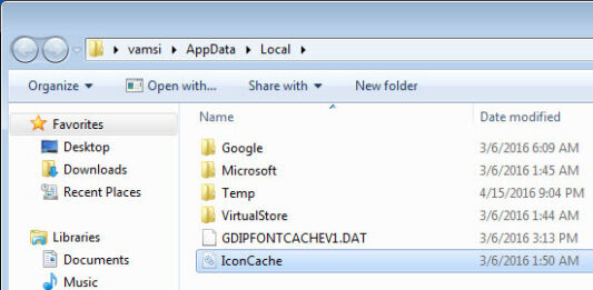 Restore corrupted Cache icon in Windows - Badawave
