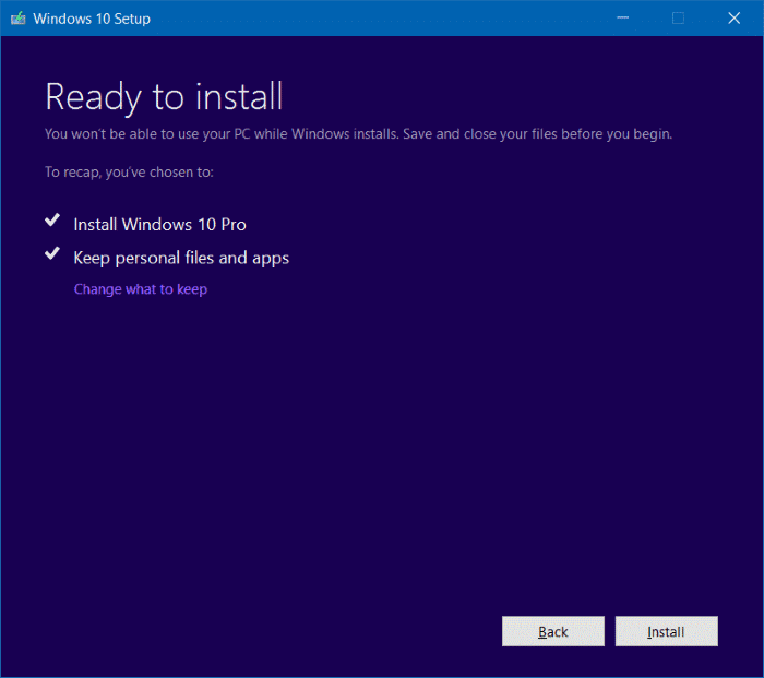 Cài đặt lại Windows 10 mà không mất dữ liệu step11