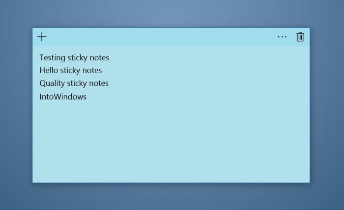 Sao lưu và khôi phục Sticky Notes Trong Windows 10