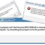 Fix "MSVCR100.dll Is Missing" error in Windows