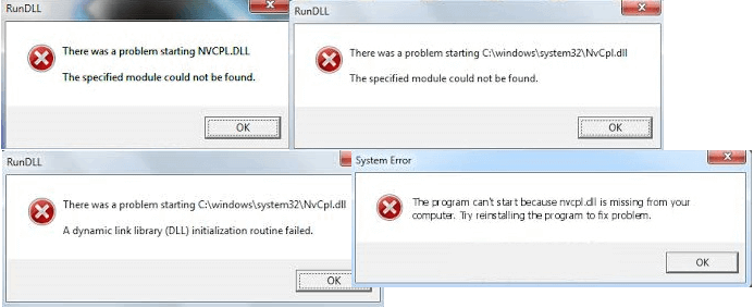 Sưa lỗi Nvcpl.dll Windows 10