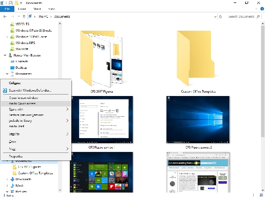 them folder vao quick access trong Windows