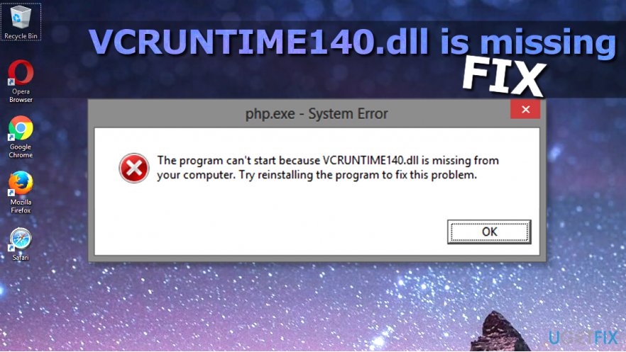 Sửa VCRUNTIME140.DLL thiếu lỗi trên Windows