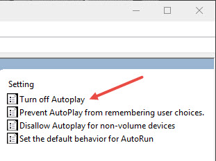 Win10-autoplay-settings-gpedit-select-lượt-off-tự động phát