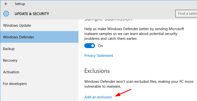Windows-defender-settings