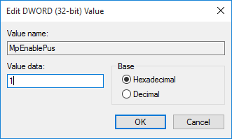 Windows-defender-value-data