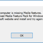 Fix: "Your computer is missing Media features" when installing iCloud Client in Windows 10